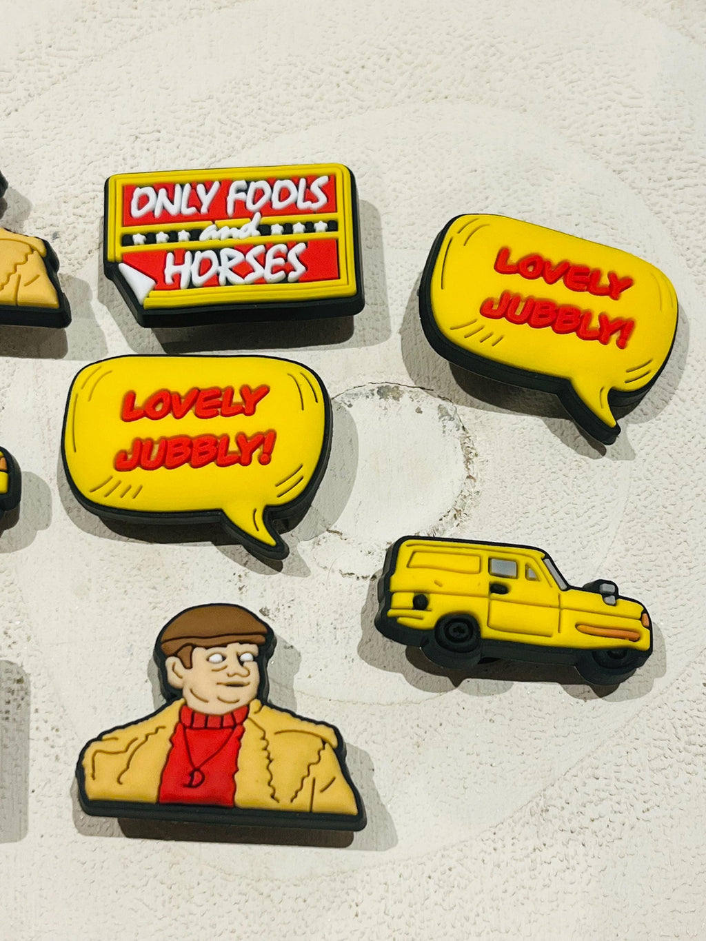 Set of 8 Only Fools & Horses Croc Charm Set PVC