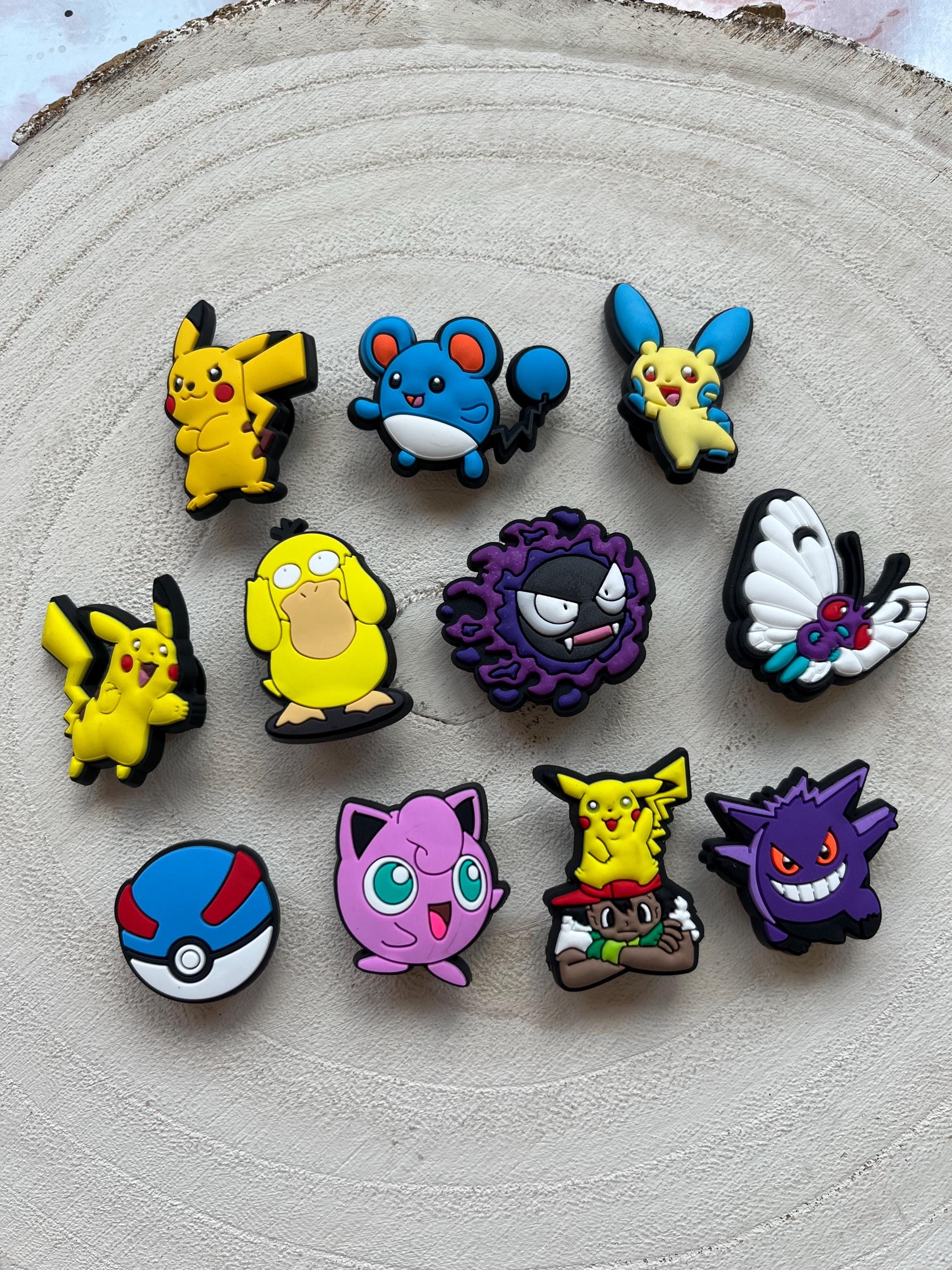 Set of 11 Pokémon Croc Charms | Croc Charms For Boys | Pokémon Shoe Accessories | Croc Charms For Clogs | Bundle Of Charms