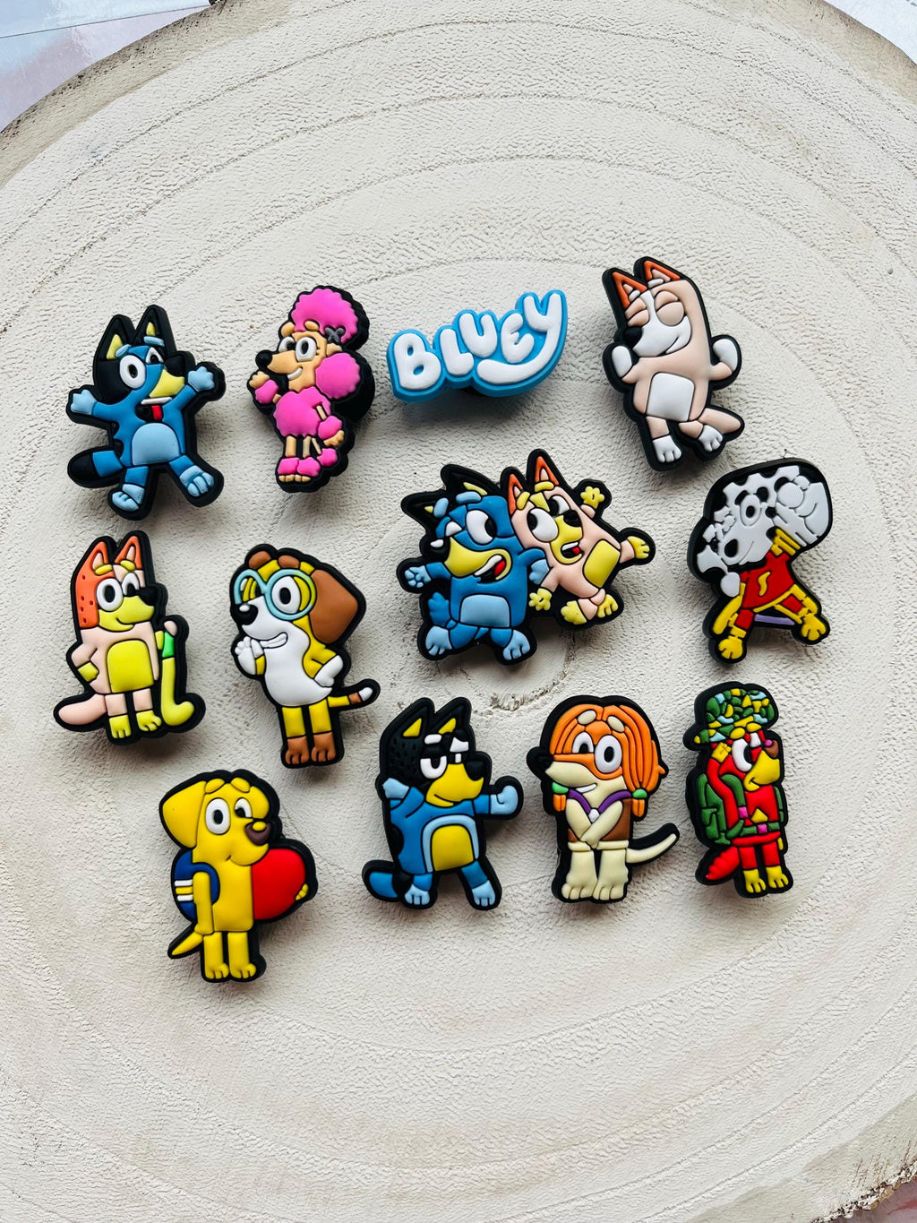 Bluey Croc Charms - Set of 12 PVC Shoe Accessories