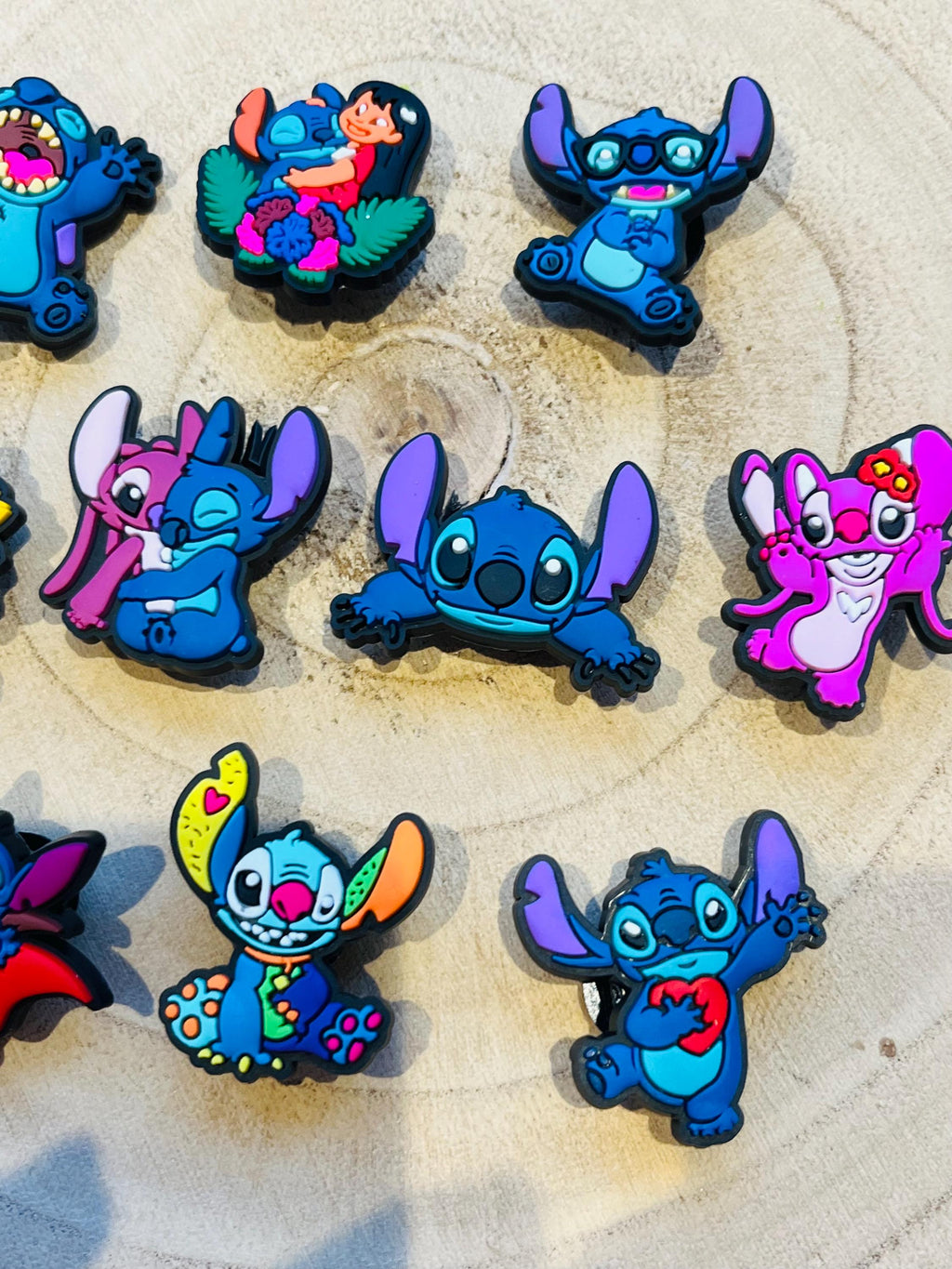 Lilo & Stitch Disney Shoe Charms Set of 10 Xmas Gifts Disneyland Ohana