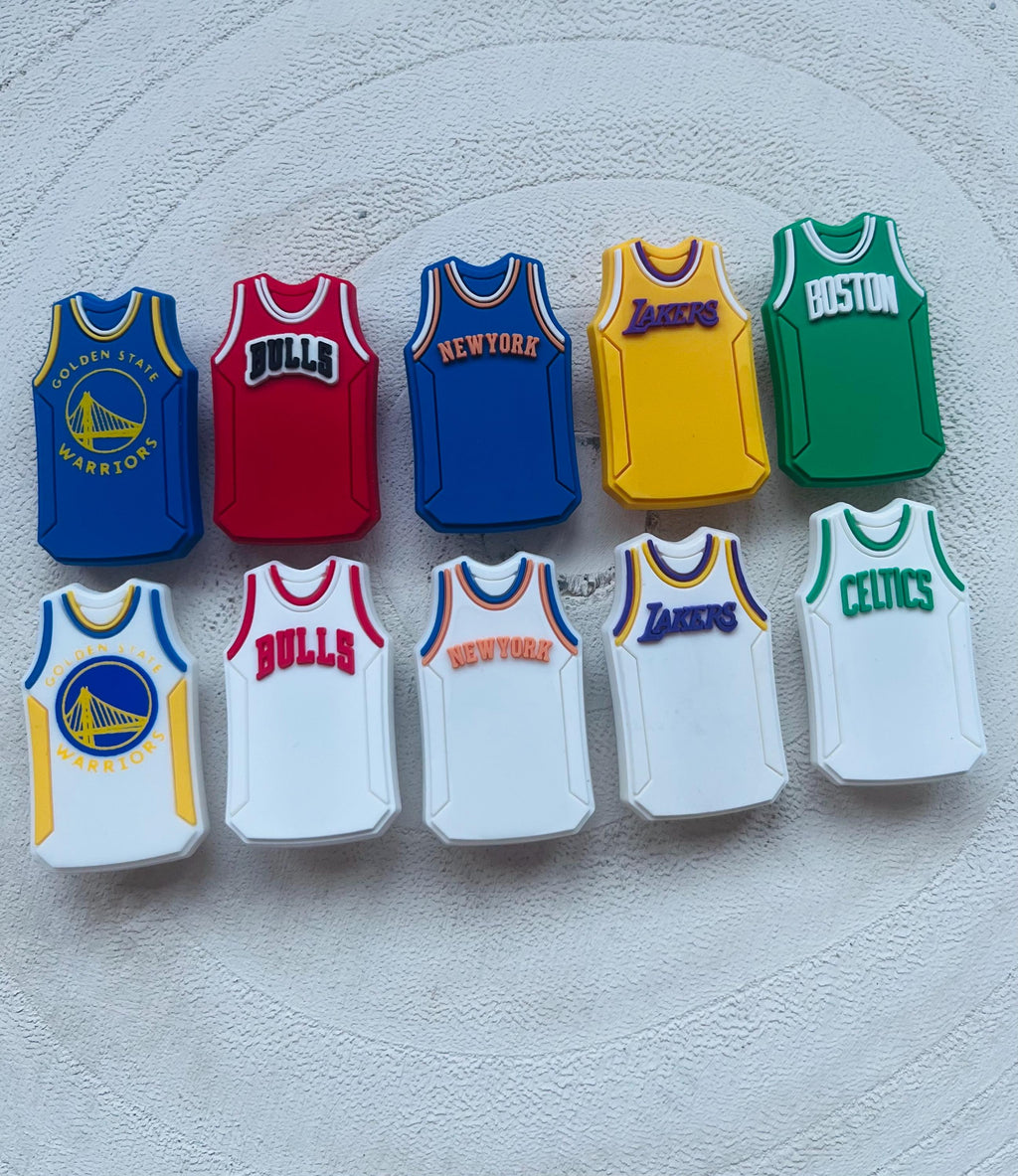 Basketball Jersey Croc Charms: NBA Team Bundle