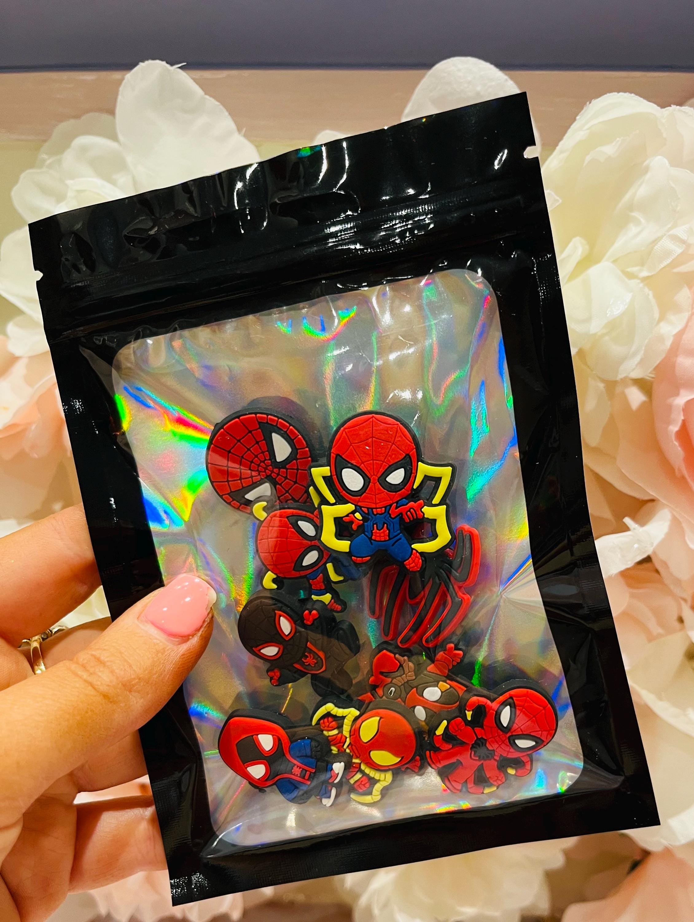 Set of 9 Marvel Spider-Man Superhero Croc Charms | Shoe Accessories Charms | Boys Holiday Croc Shoe Charms BUNDLE