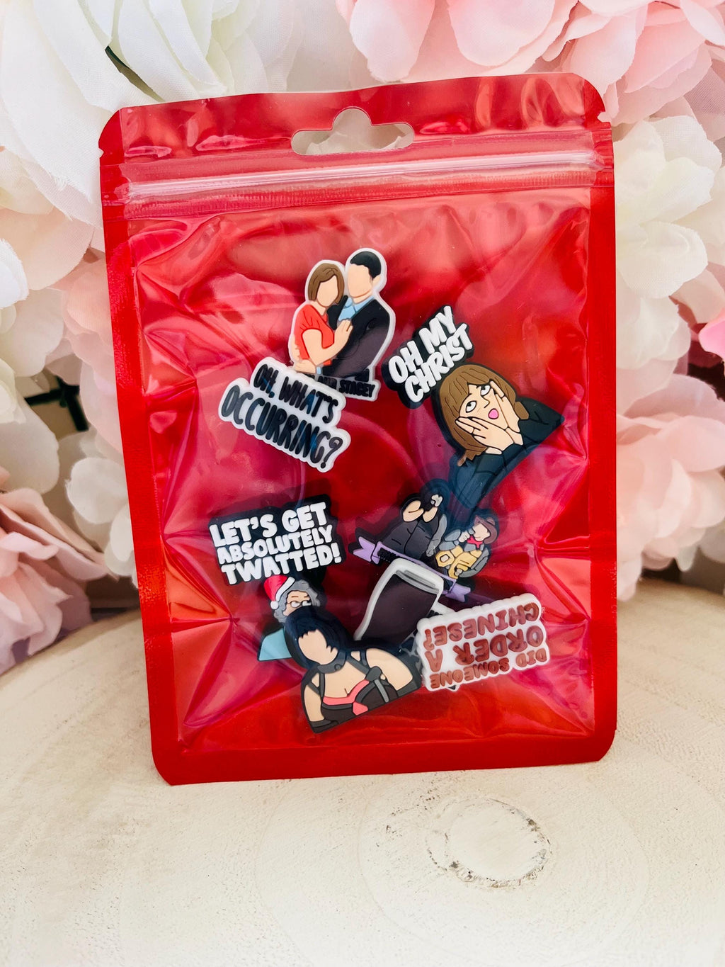 Gavin & Stacey Croc Charms: Funny Shoe Accessories, Set of 8