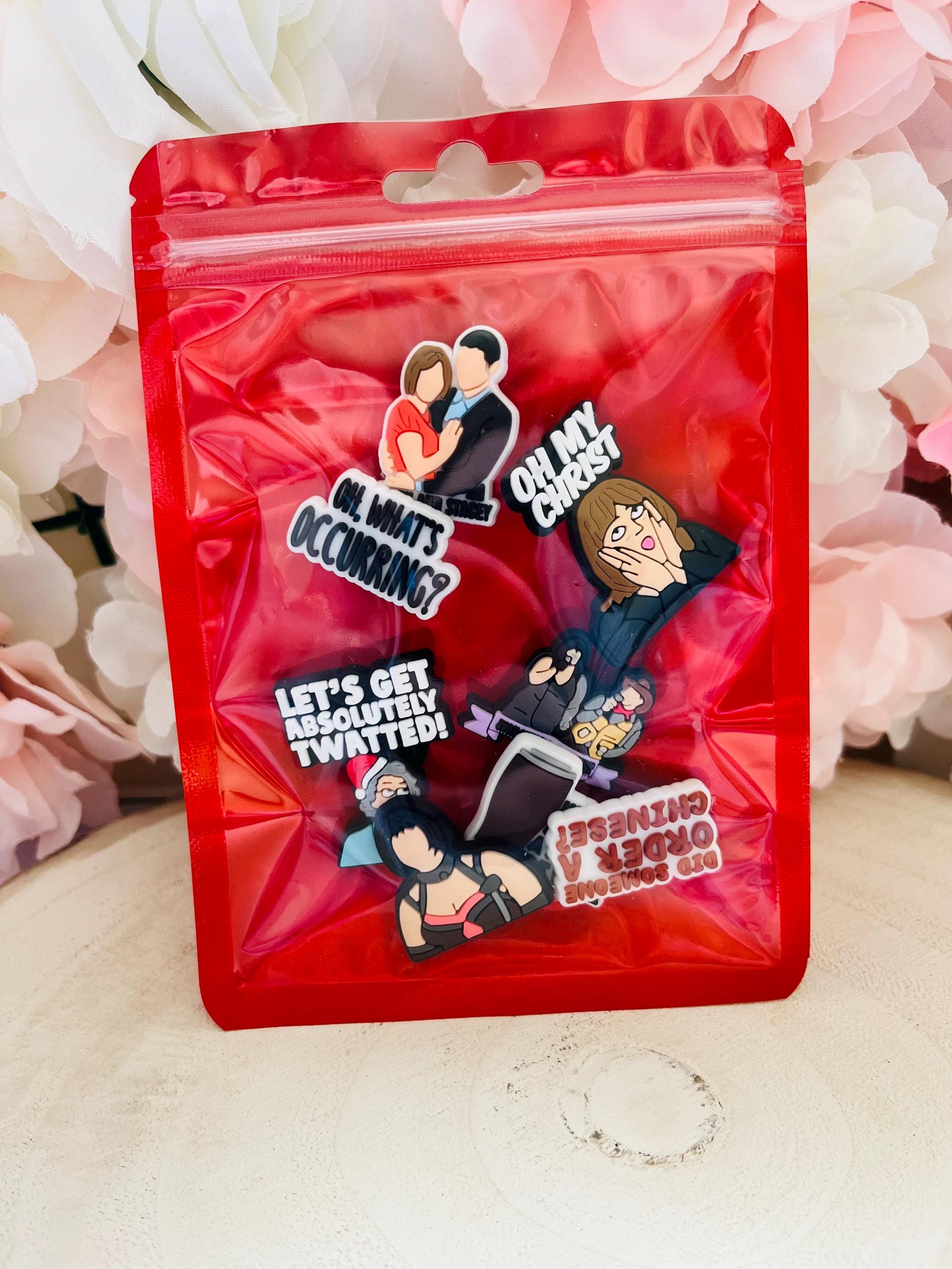 Gavin & Stacey Croc Charms: Funny Shoe Accessories, Set of 8