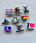 Set of 9 Gymnastics Croc Charms For Crocs Clog Shoe Fashion Accessories