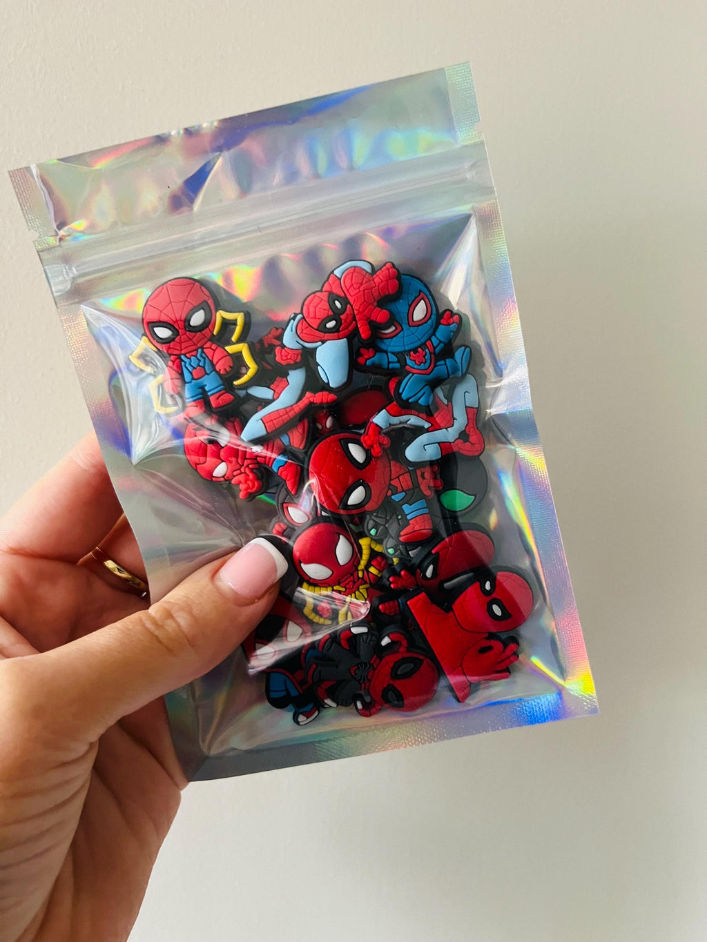 Spider-Man Croc Charms: Superhero Clog Decorations, Set of 16