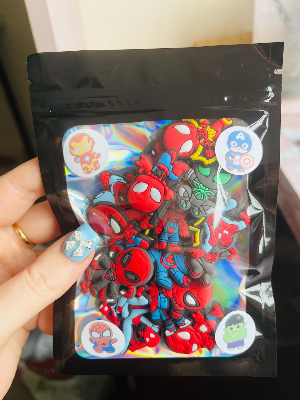 Pack of 16 Spiderman Boys Superhero Croc Charms For Clogs