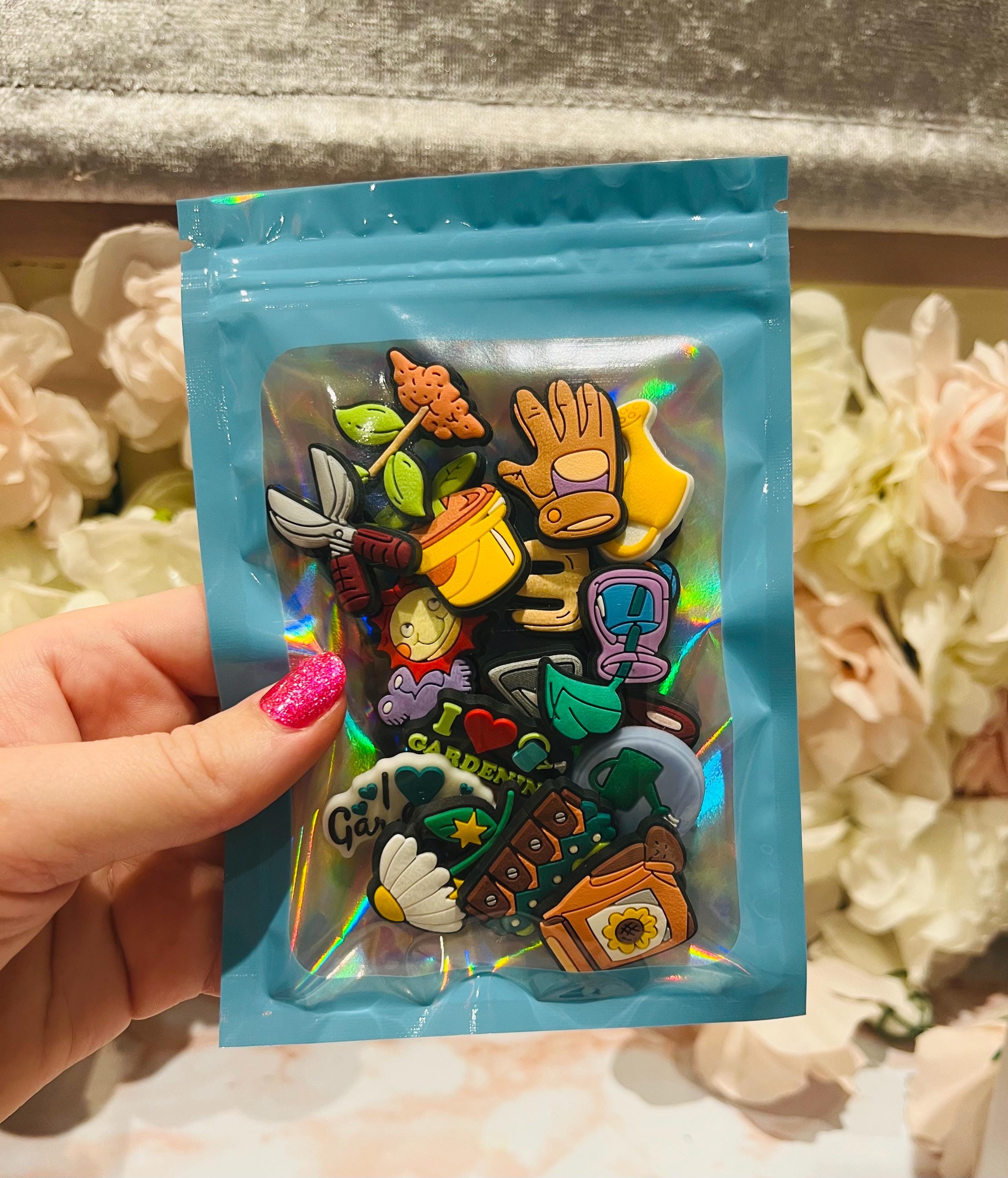 Gardening Croc Charms - 15 Piece Colorful Garden Clog Shoe Accessories