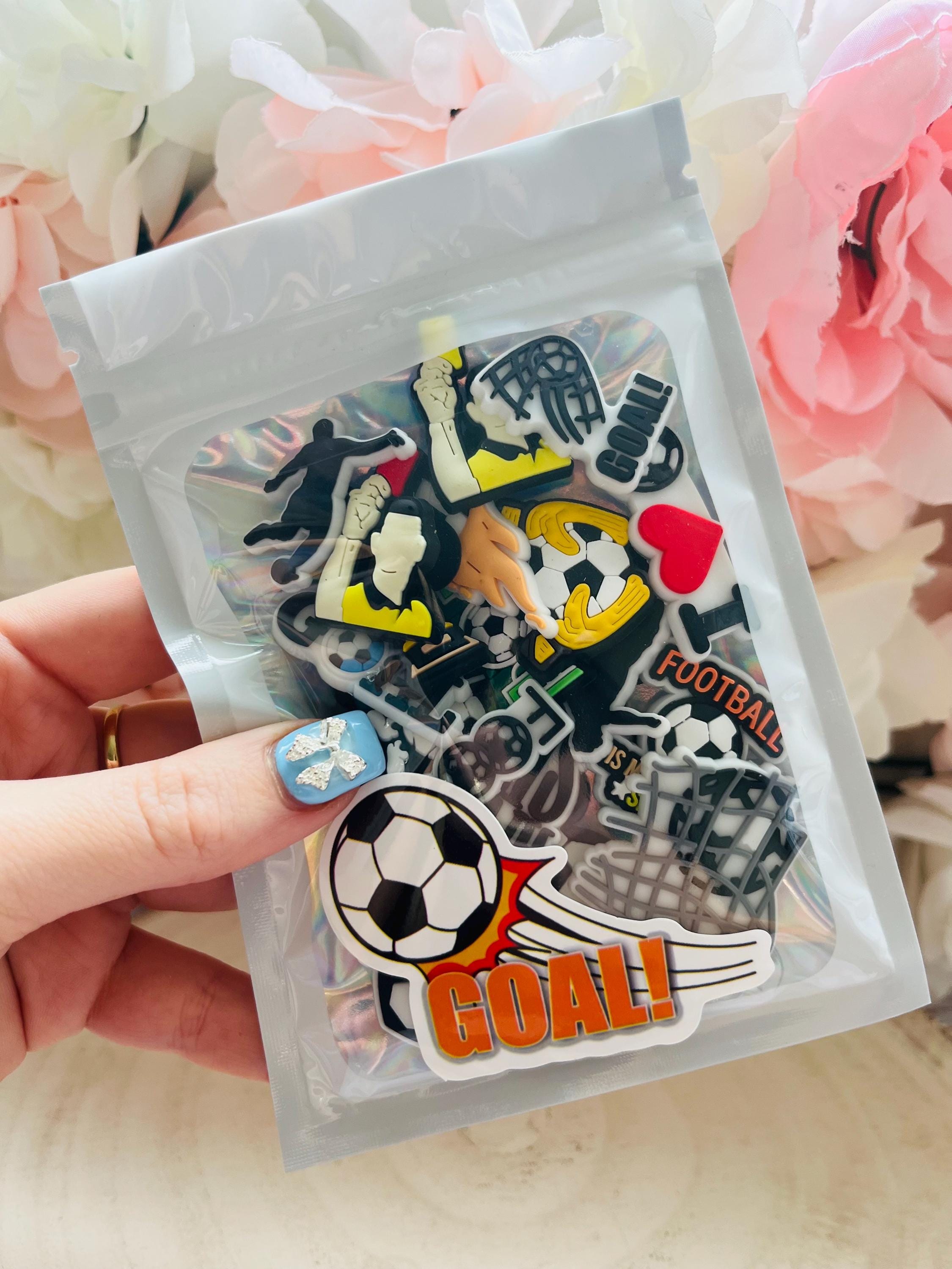 Huge Pack of Boys Football Croc Charms