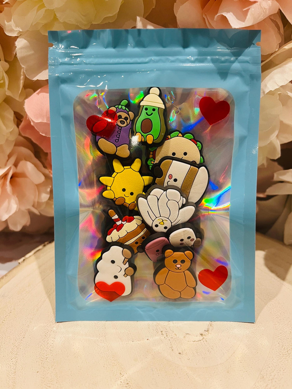 Set of 10 Jelly Cat Croc Charms PVC Shoe Accessories