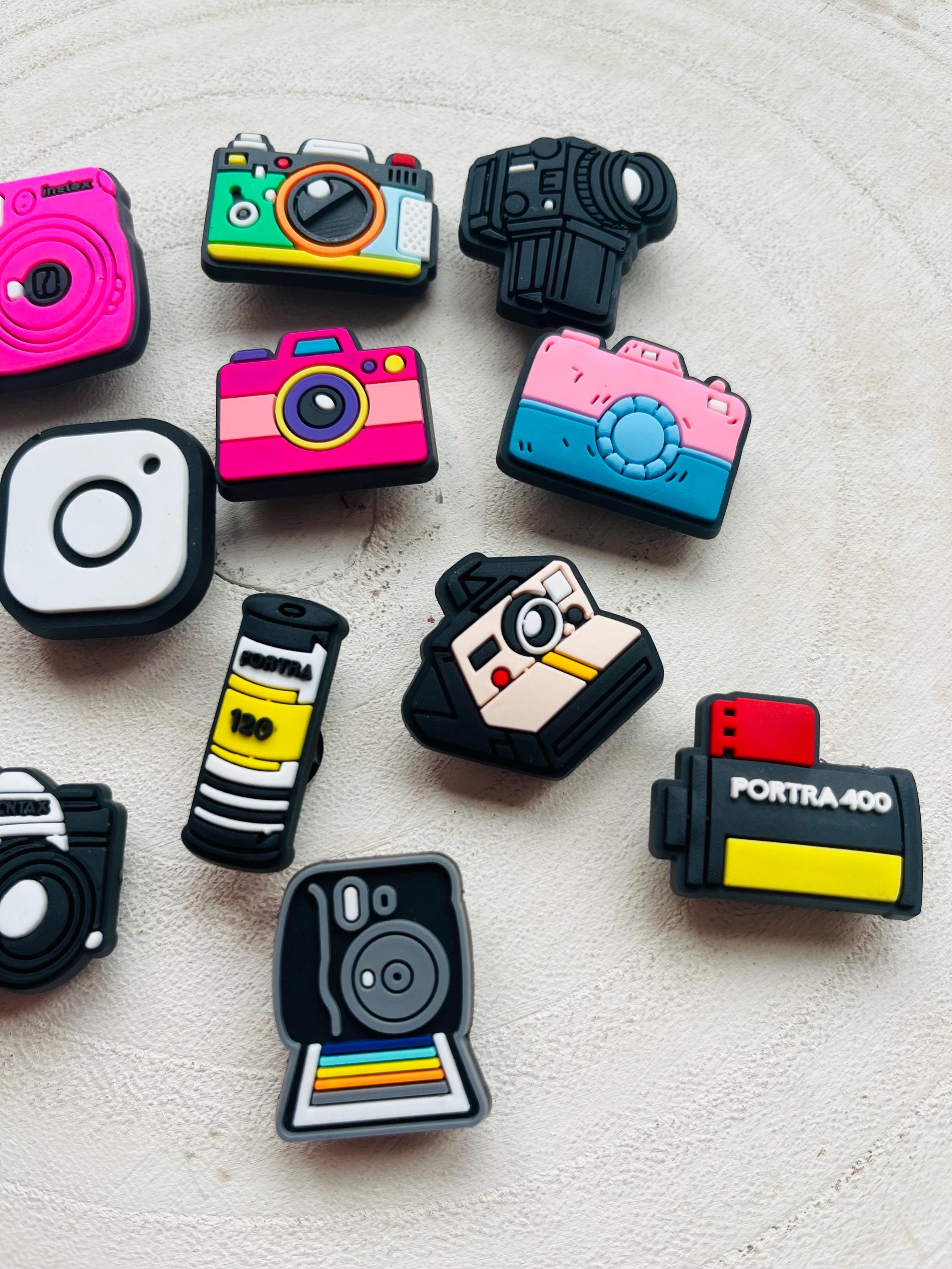 Set of 12 Photography Camera Photo Croc Charms | Gifts For Photographers |