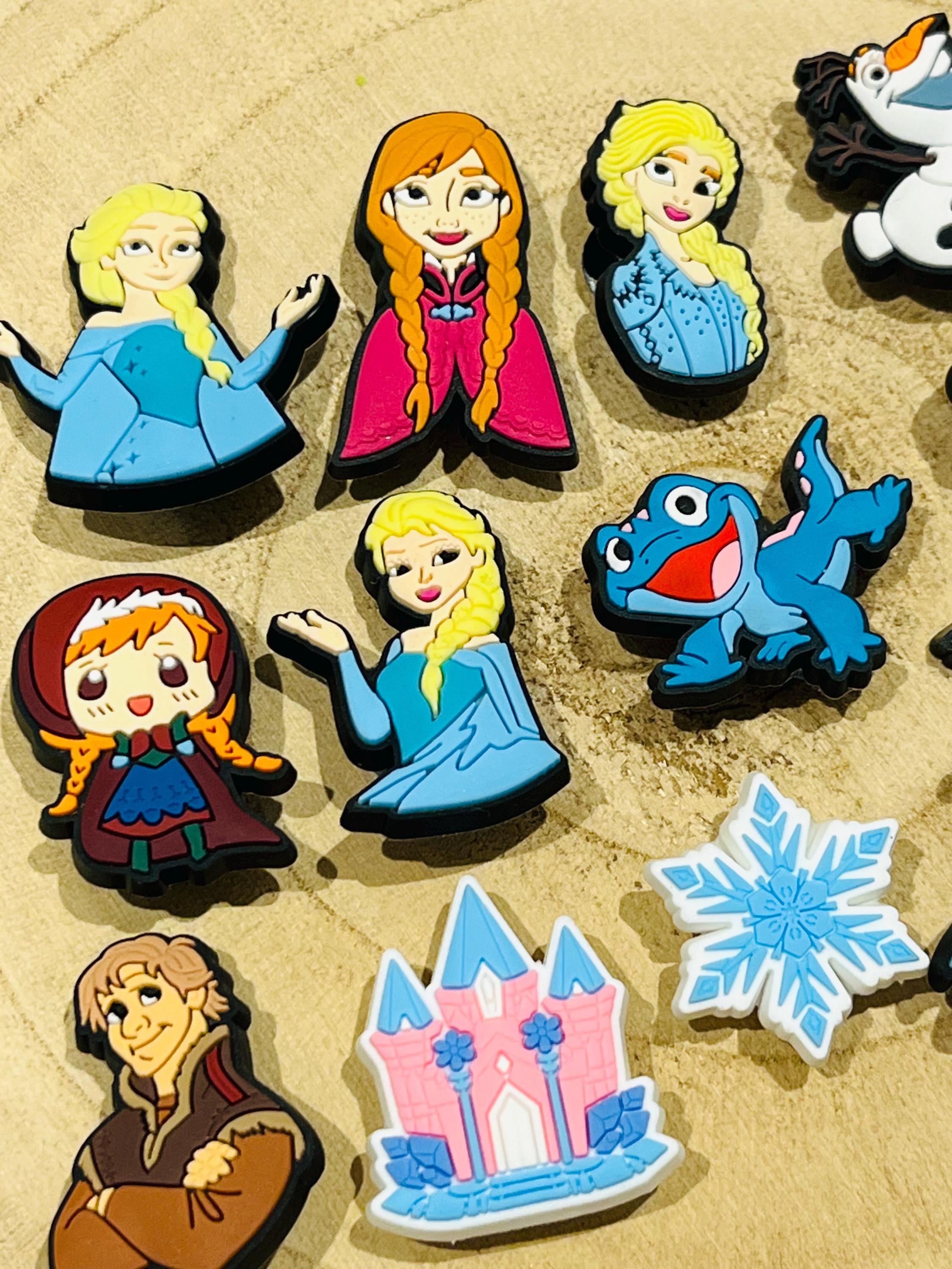 Set of 13 Frozen Elsa Anya Croc Charms | Disney land Shoe Accessories Olaf Bundles Of Charm Fast UK Dispatch