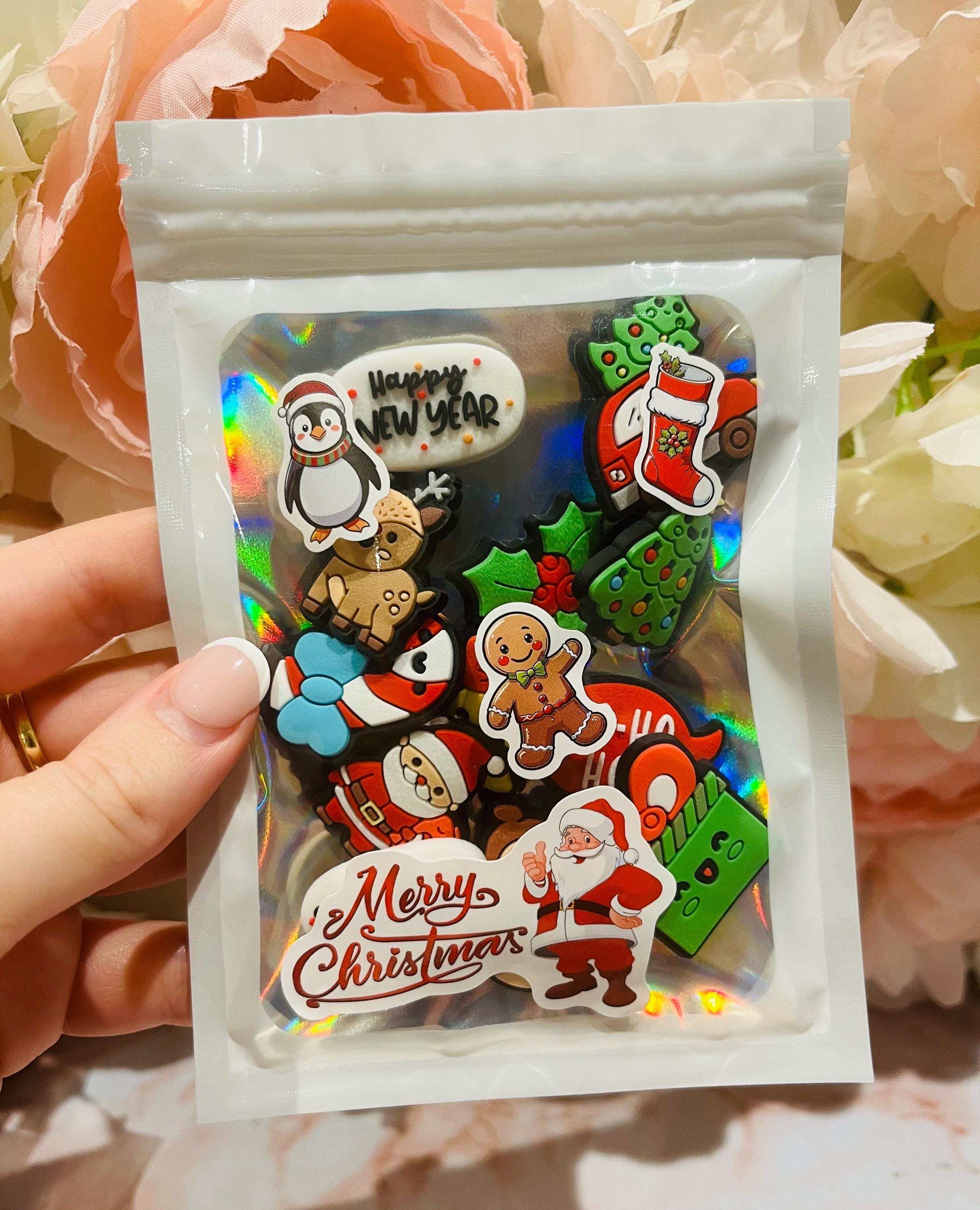 set of 12 christmas croc charms