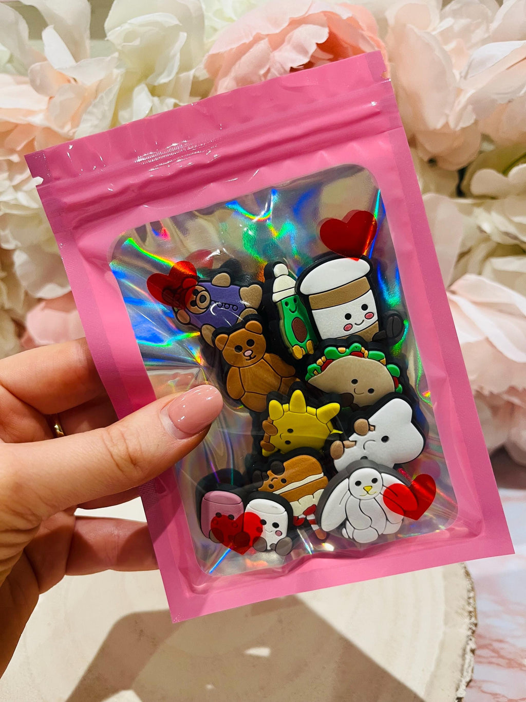 Set of 10 Jelly Cat Croc Charms PVC Shoe Accessories