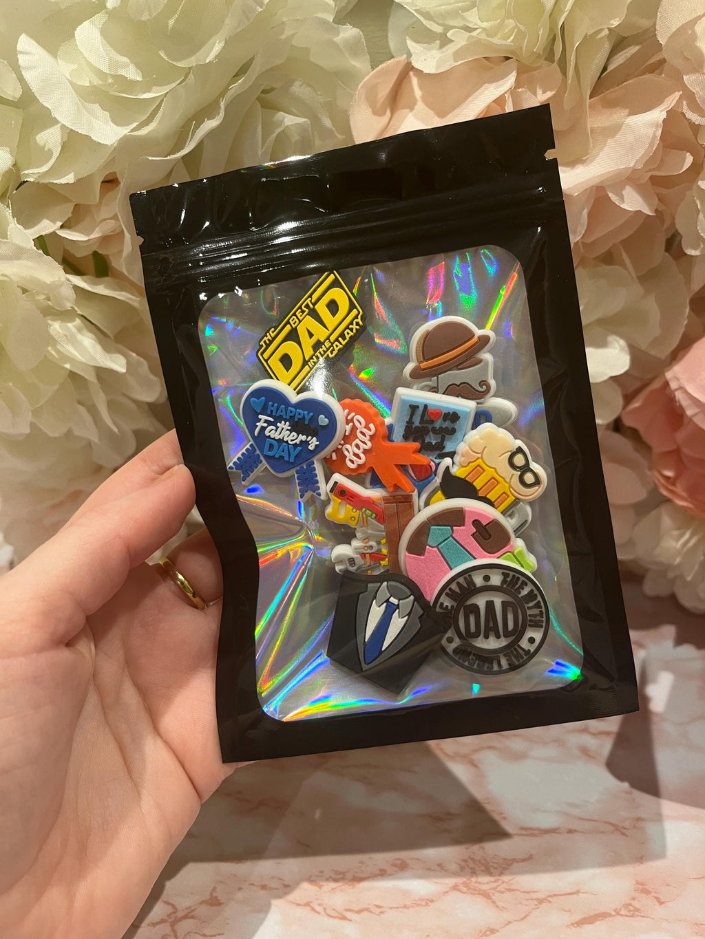 Dad Croc Charms: Father's Day PVC Shoe Accessories