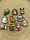 Animal Christmas Croc Charms - Stocking Fillers - PVC Custom Shoe Accessories Pack of 10