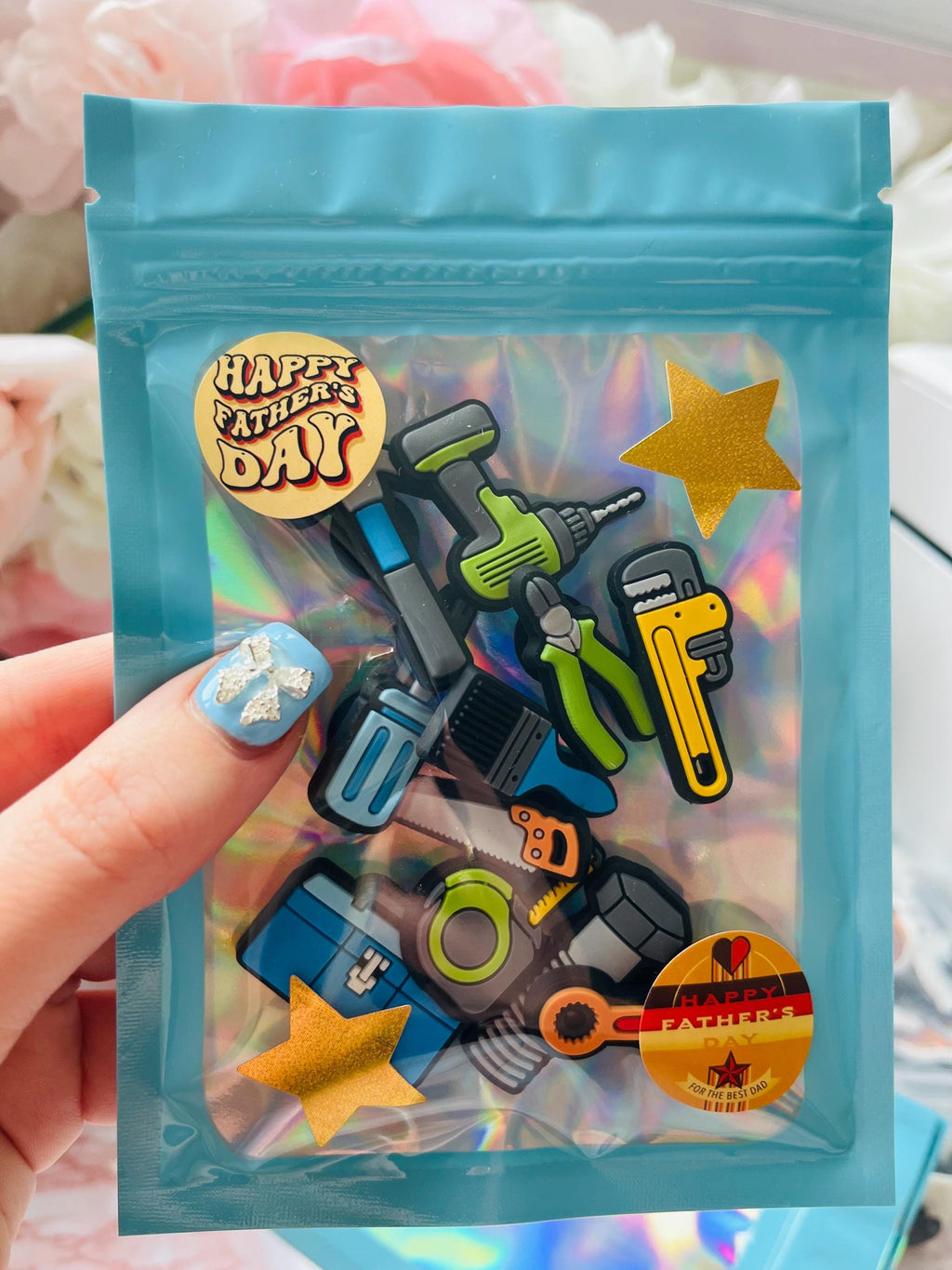 Tool Croc Charms: 11-Piece Builder PVC Clog Decorations