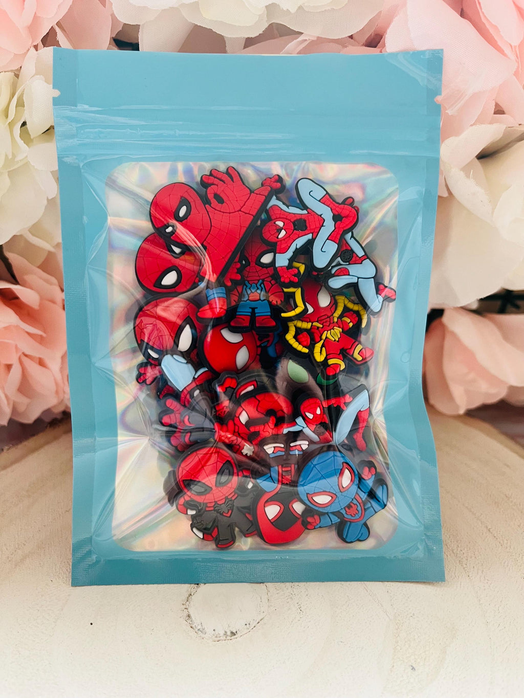 16 Spiderman Superhero Marvel Croc Charms For Boys Holiday Clog Shoe Accessories BUNDLE