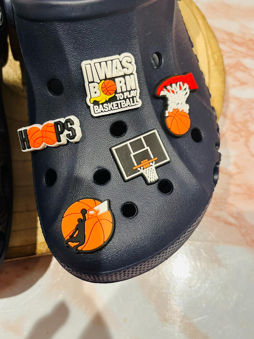 Basketball Croc Shoe Charms - 10 Piece Sport Shoe Accessories