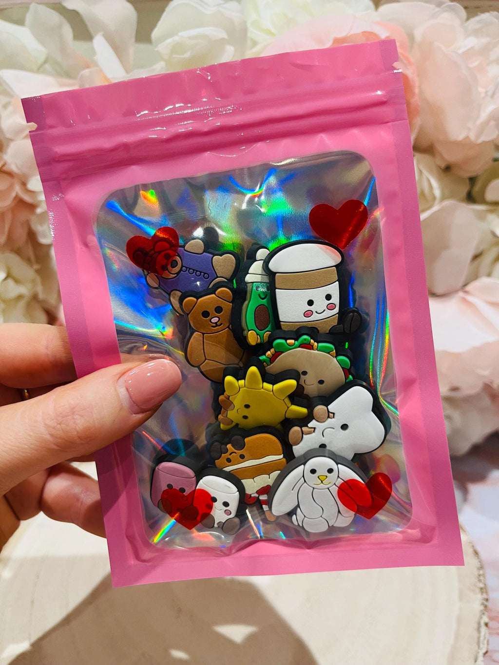 Set of 10 Jelly Cat Croc Charms PVC Shoe Accessories