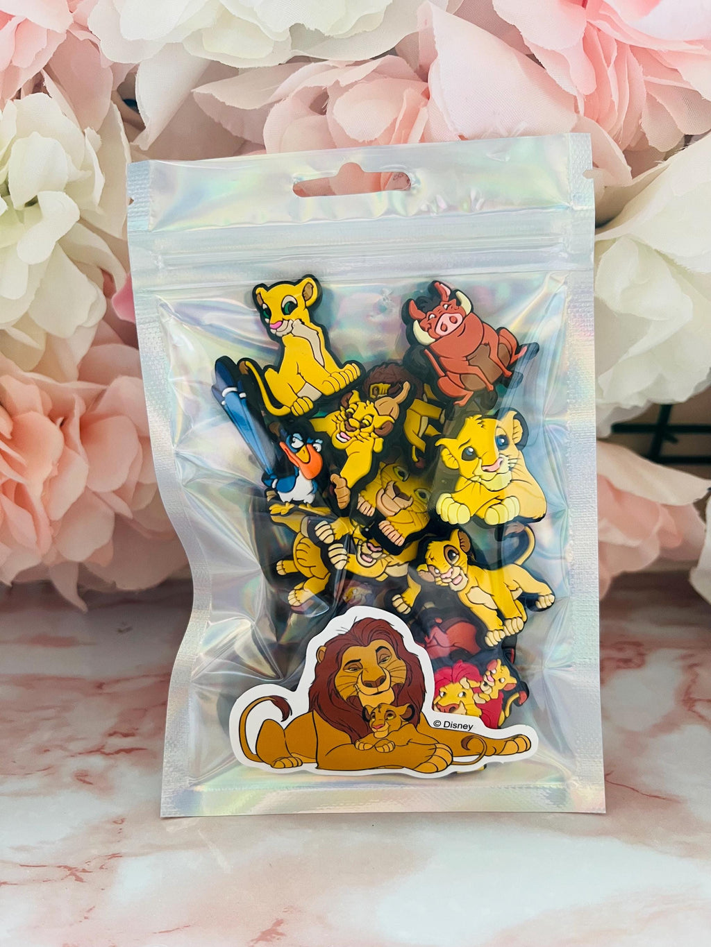 Lion King Shoe Charms: PVC Clog Charms, Set of 15