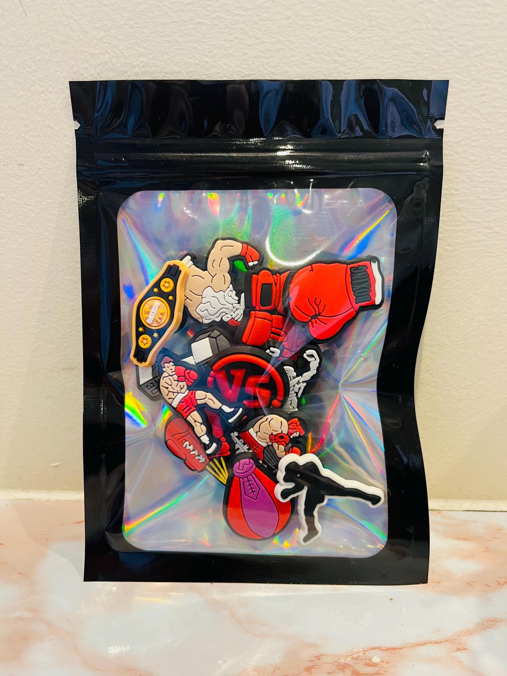 Sport Boxing Croc Charms: Sports Shoe Accessories - Set of 12