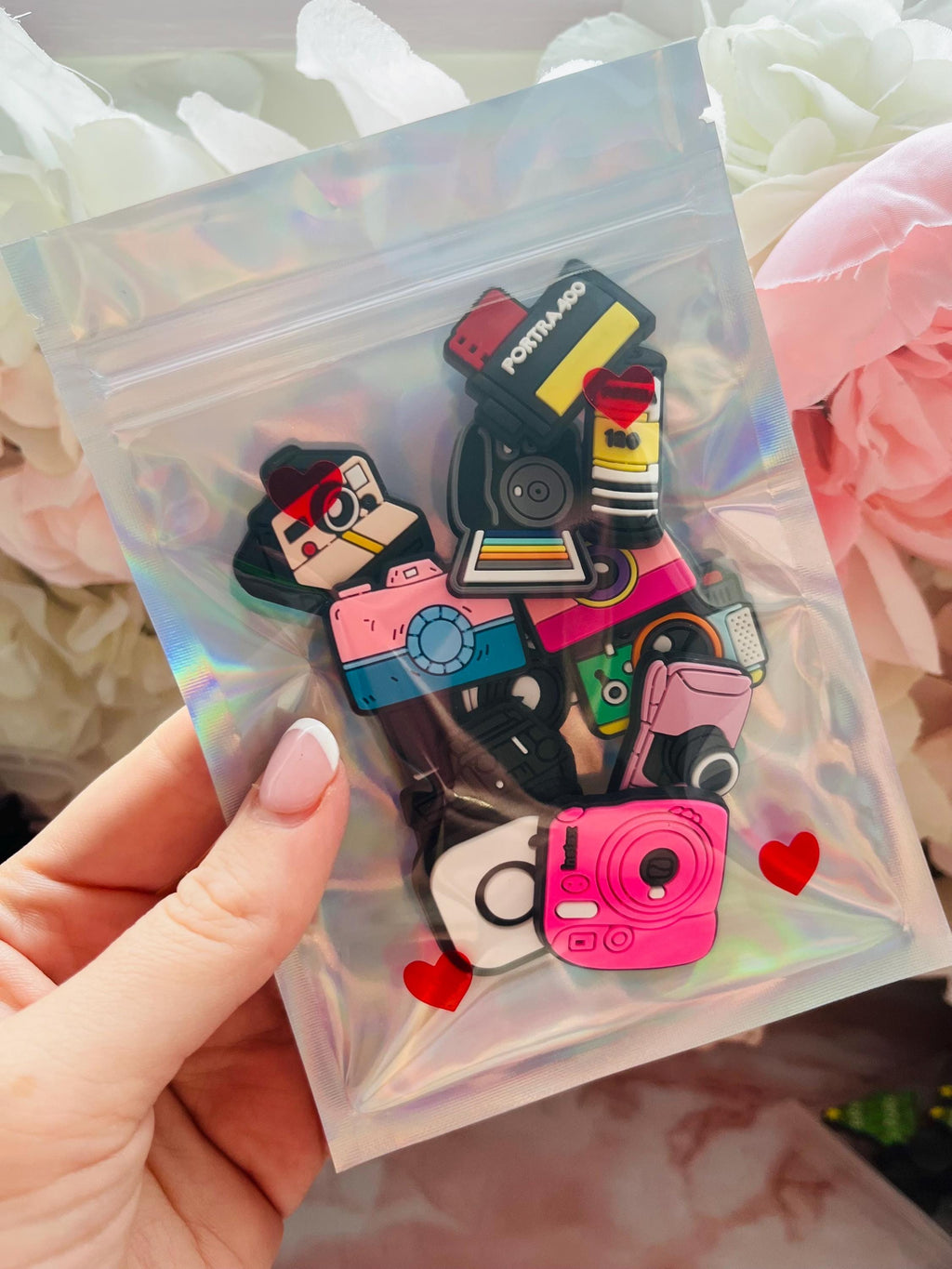 Set of 12 Photography Camera Photo Croc Charms | Gifts For Photographers |