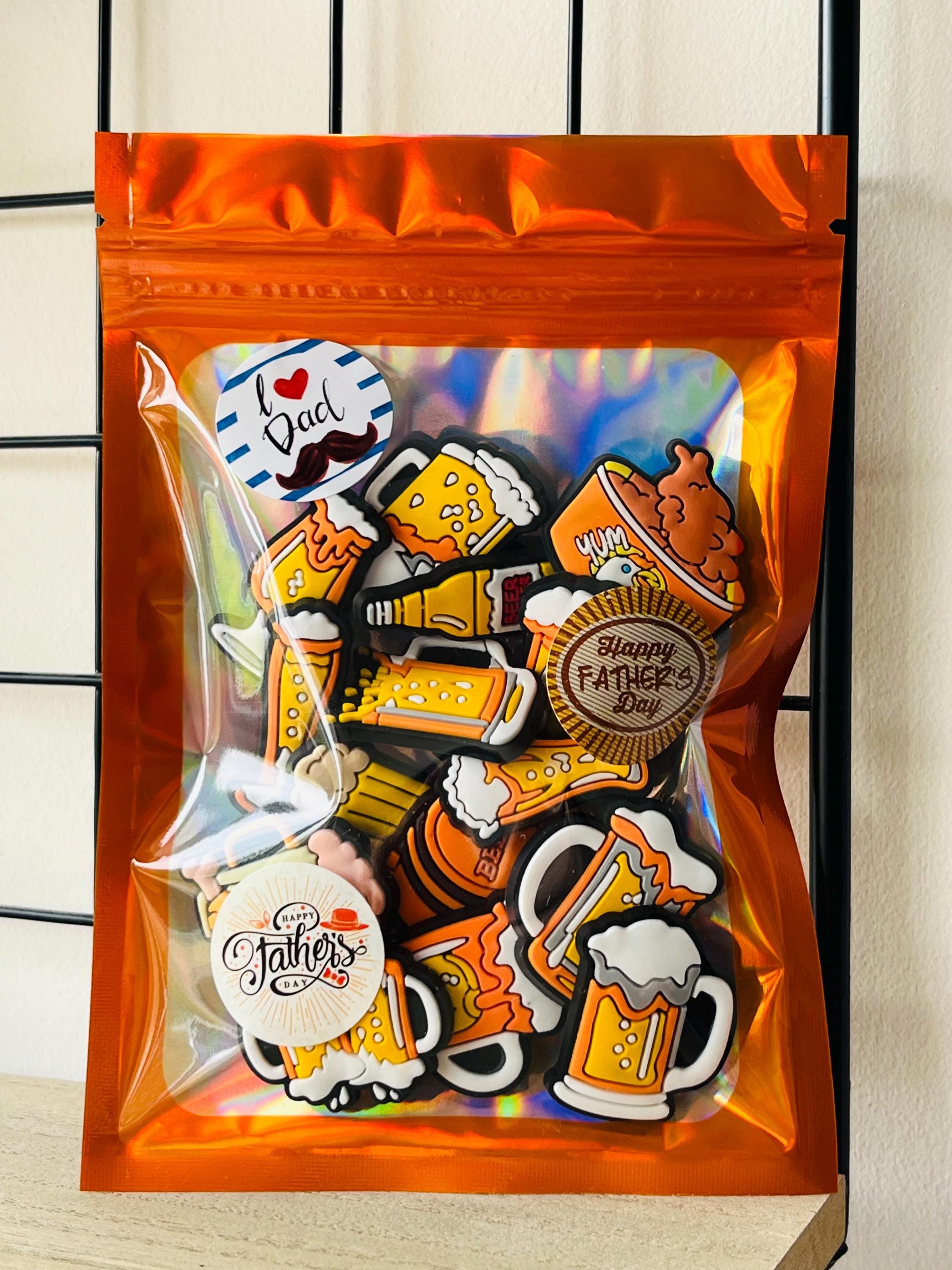 Beer Croc Charms | Funny Father's Day Gift, Pack of 15