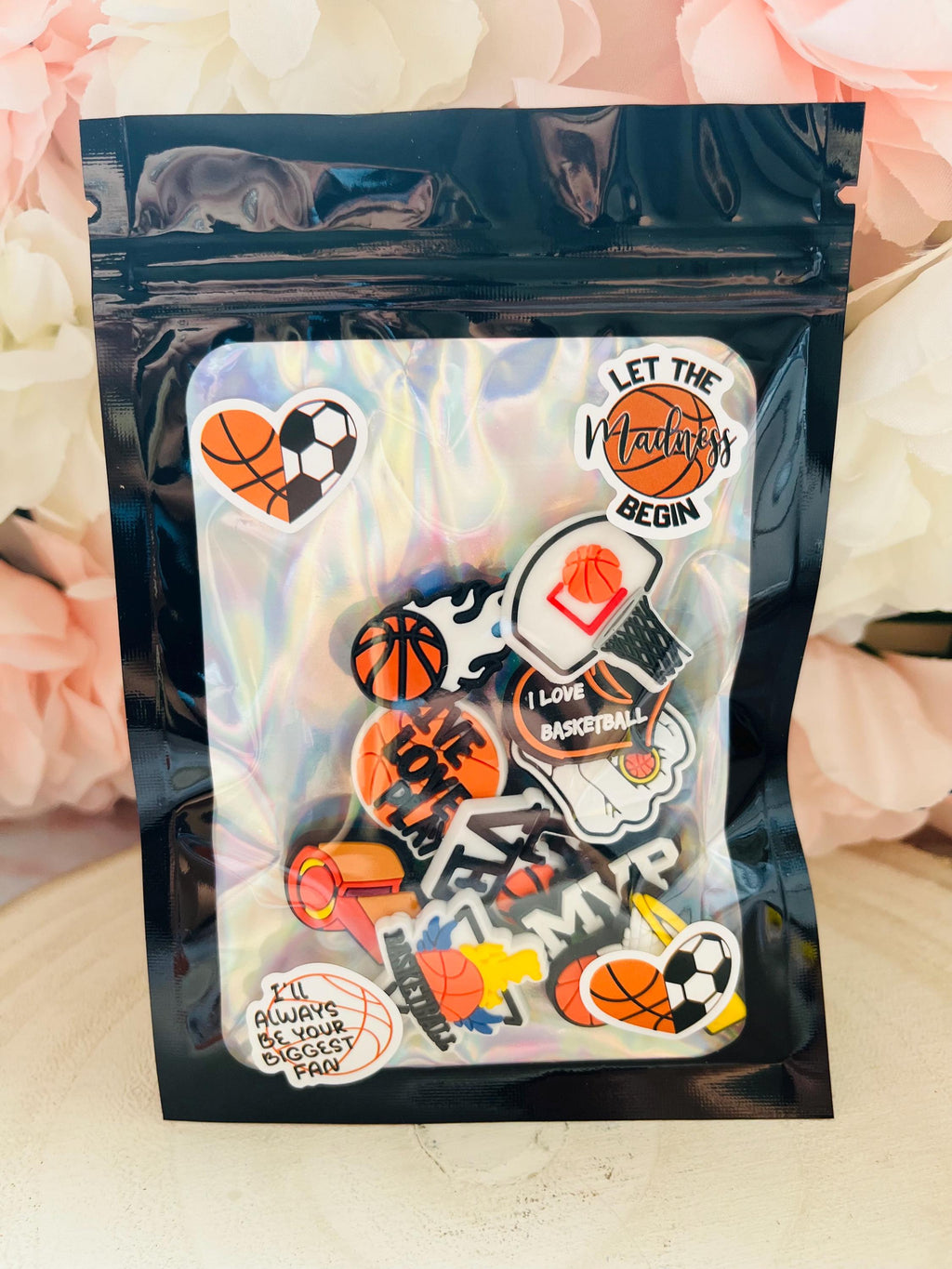 Basketball Croc Charms - 10 Piece PVC Shoe Clog Accessories