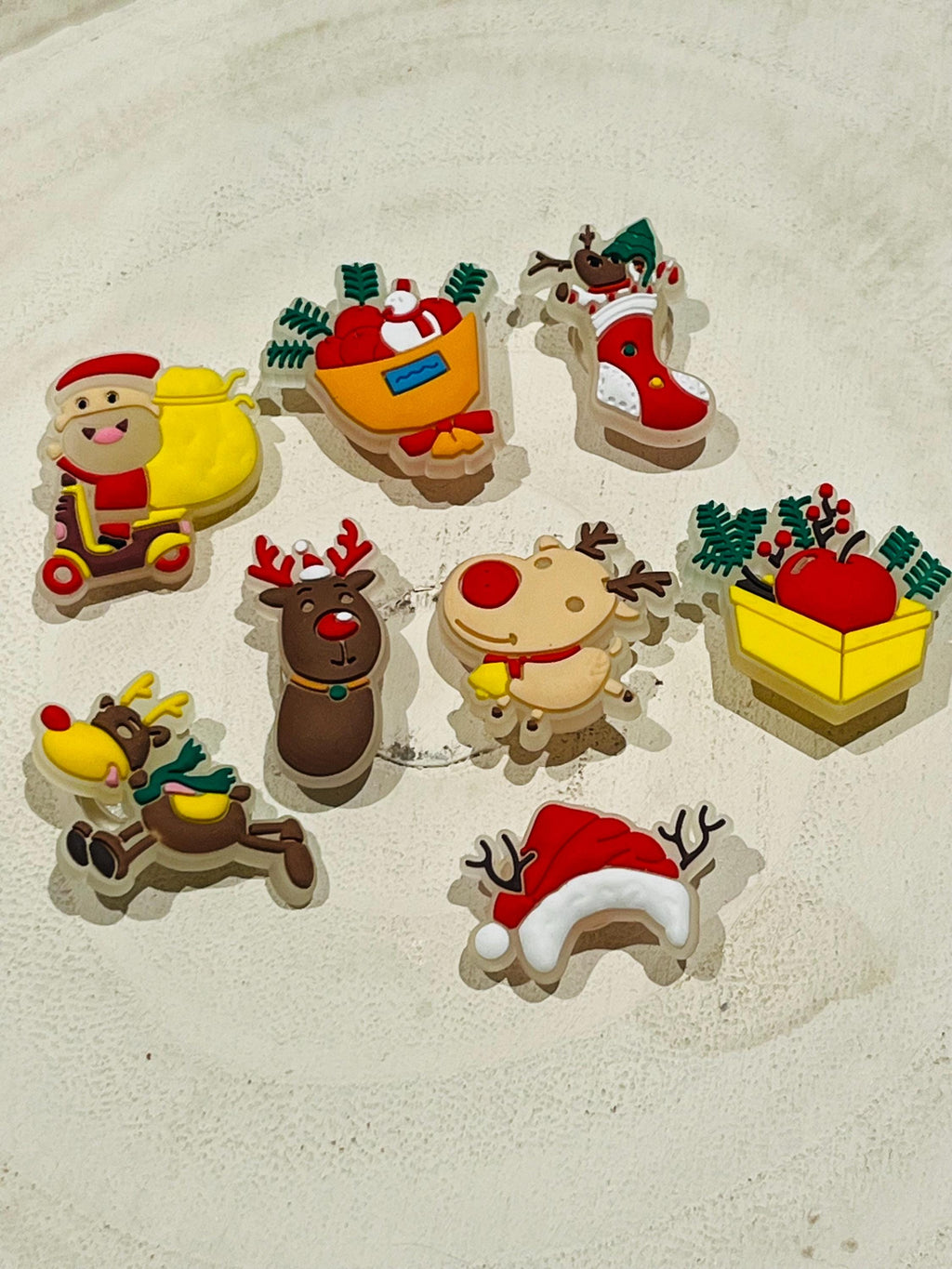 Christmas Croc Charms: Festive PVC Shoe Decoration (Set of 8)