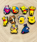 Set of 10 Winnie The Pooh Croc Charms PVC Shoe Accessories Disney