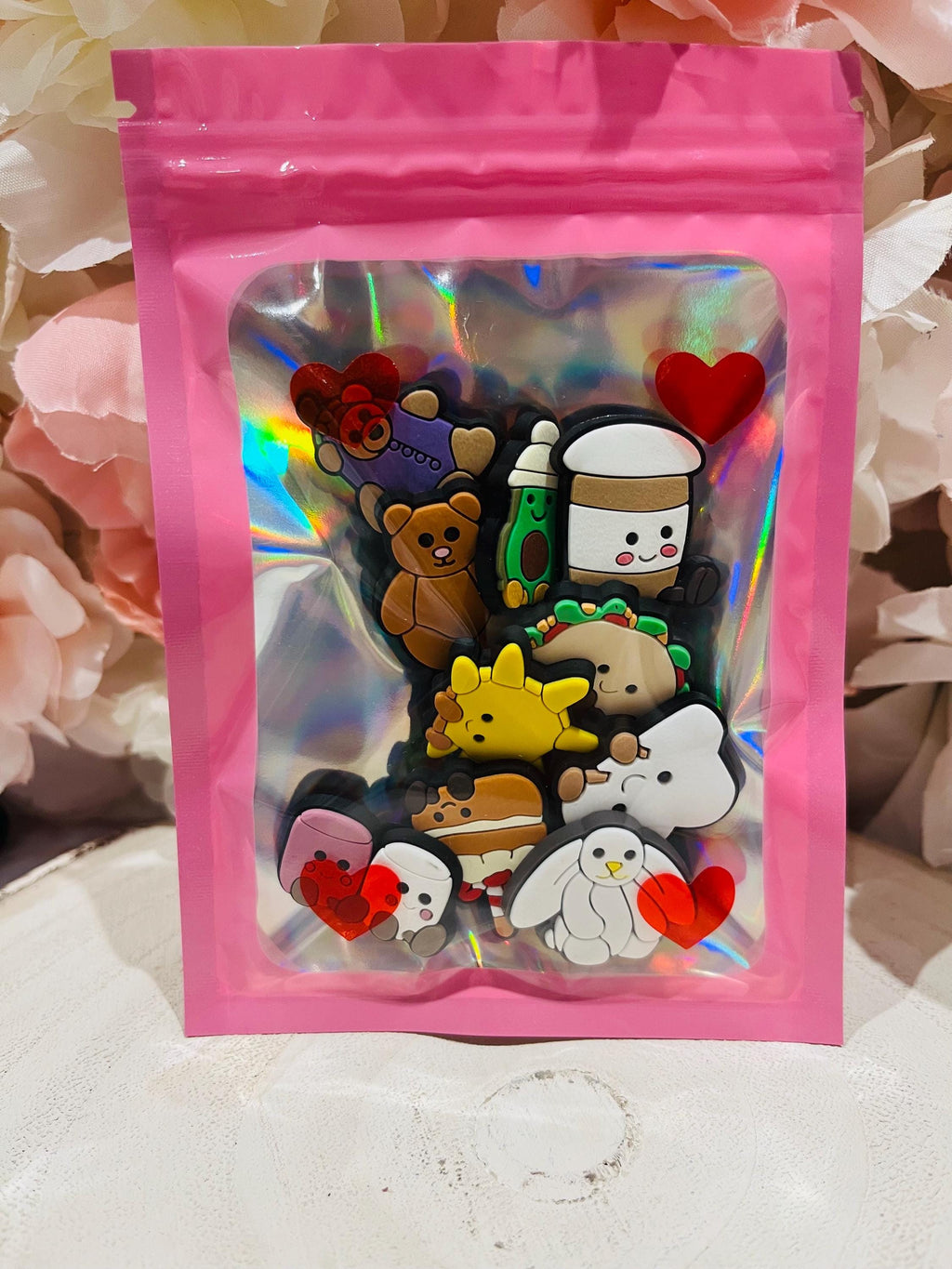 Set of 10 Jelly Cat Croc Charms PVC Shoe Accessories