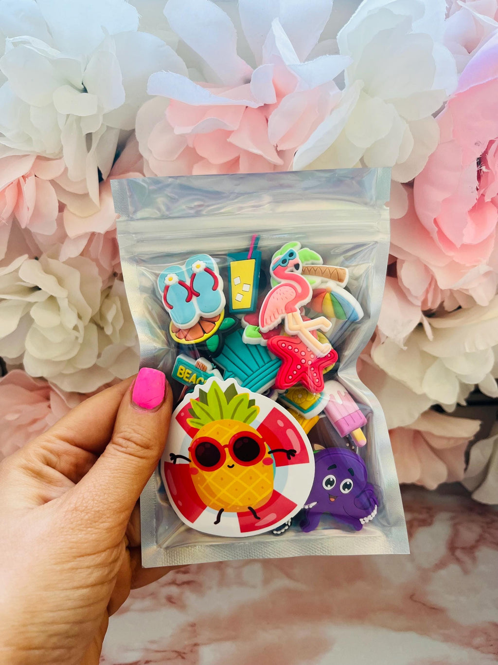 Beach Croc Charms: Summertime Family Pack, 25 Piece Clog Accessories