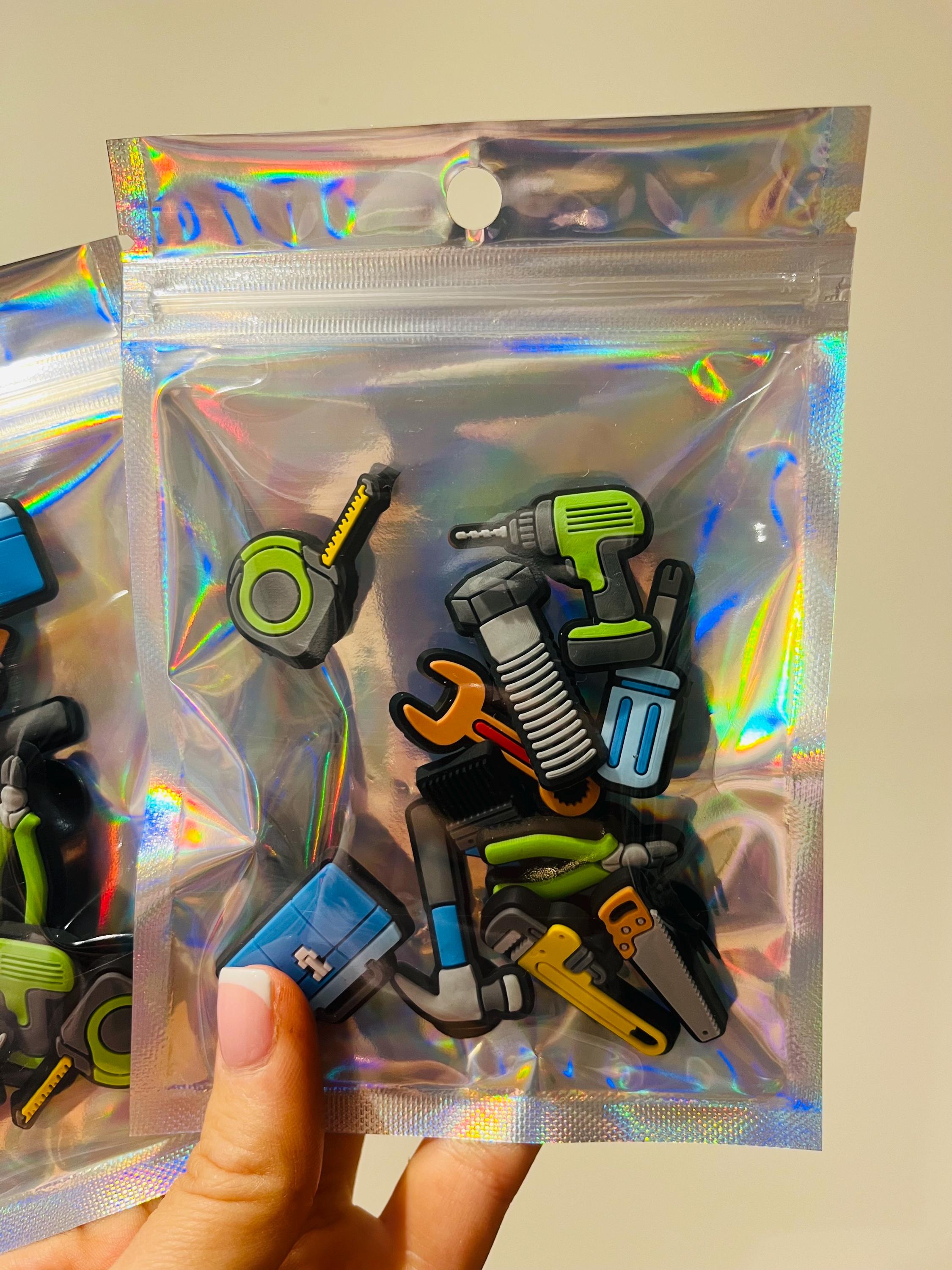 Tool Croc Charms | PVC Clog Shoe Decoration, Pack of 11