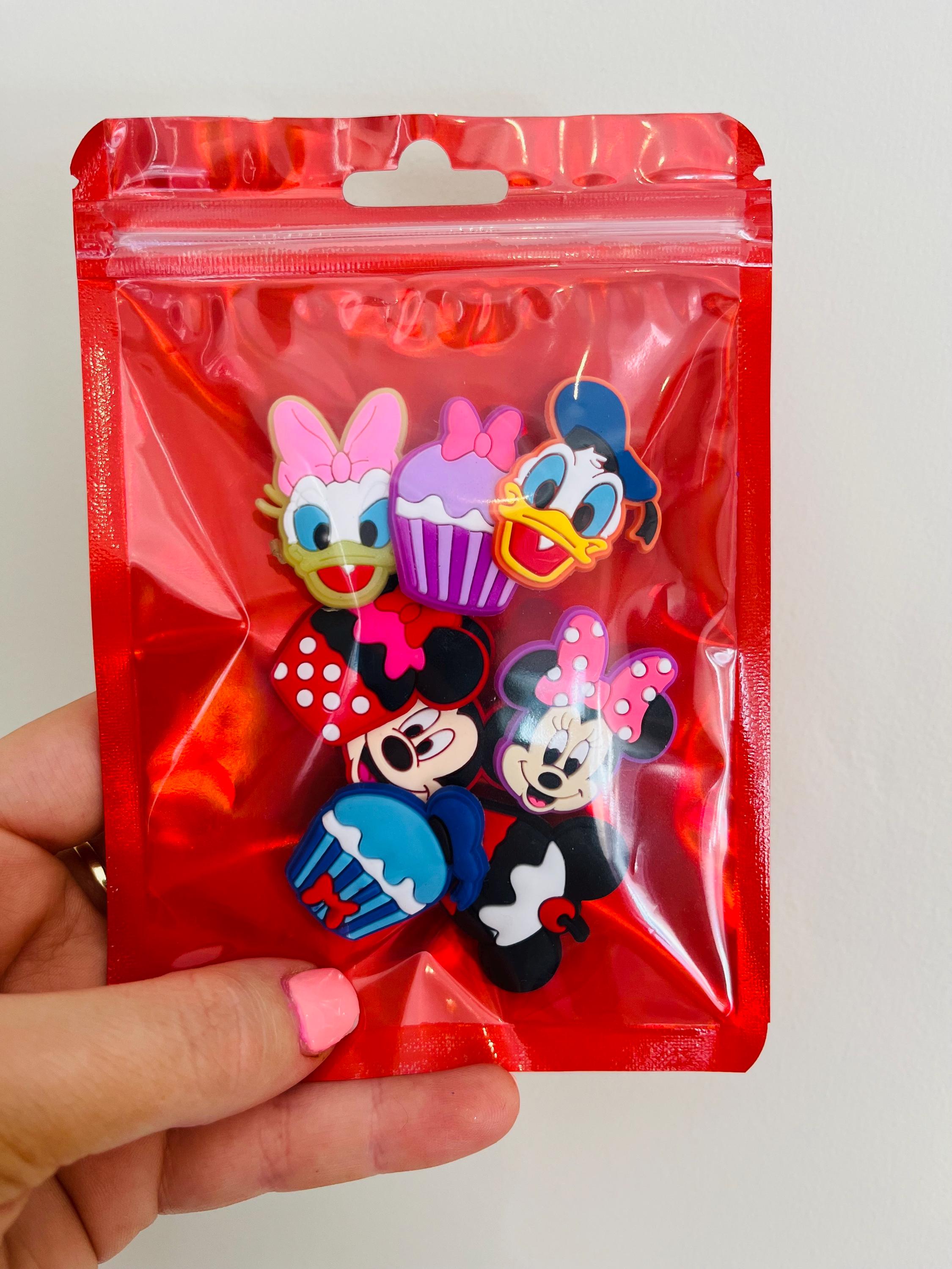 Set of 8 Mickey Minnie Mouse Daisy Donald Croc Charms | Disney Croc Charms | Kids Clog Shoe Accessories | Daisy Donald Duck Croc Charms