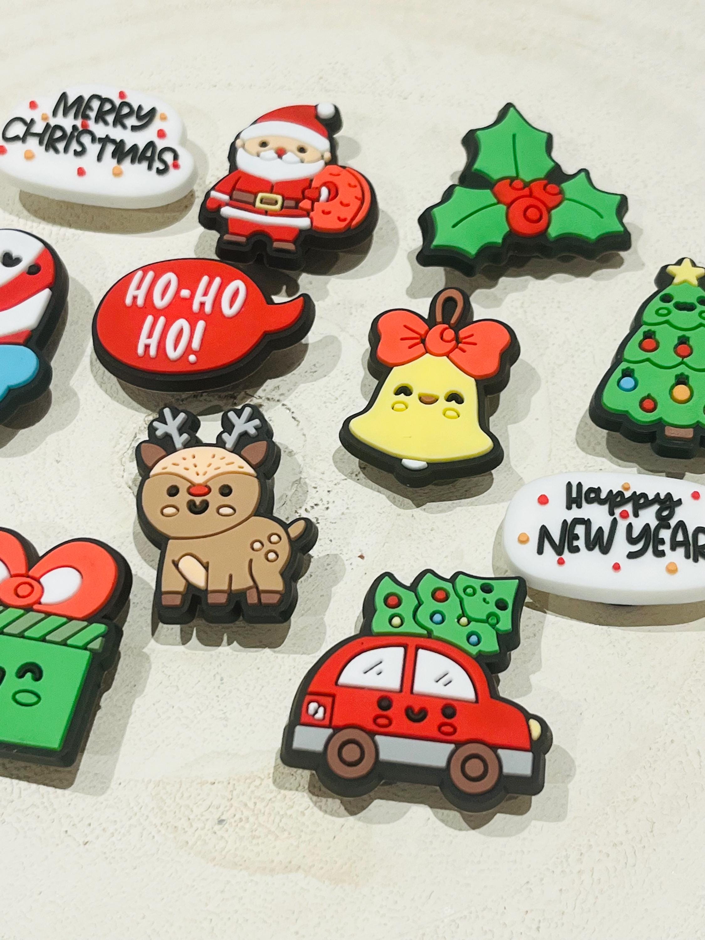 set of 12 christmas croc charms