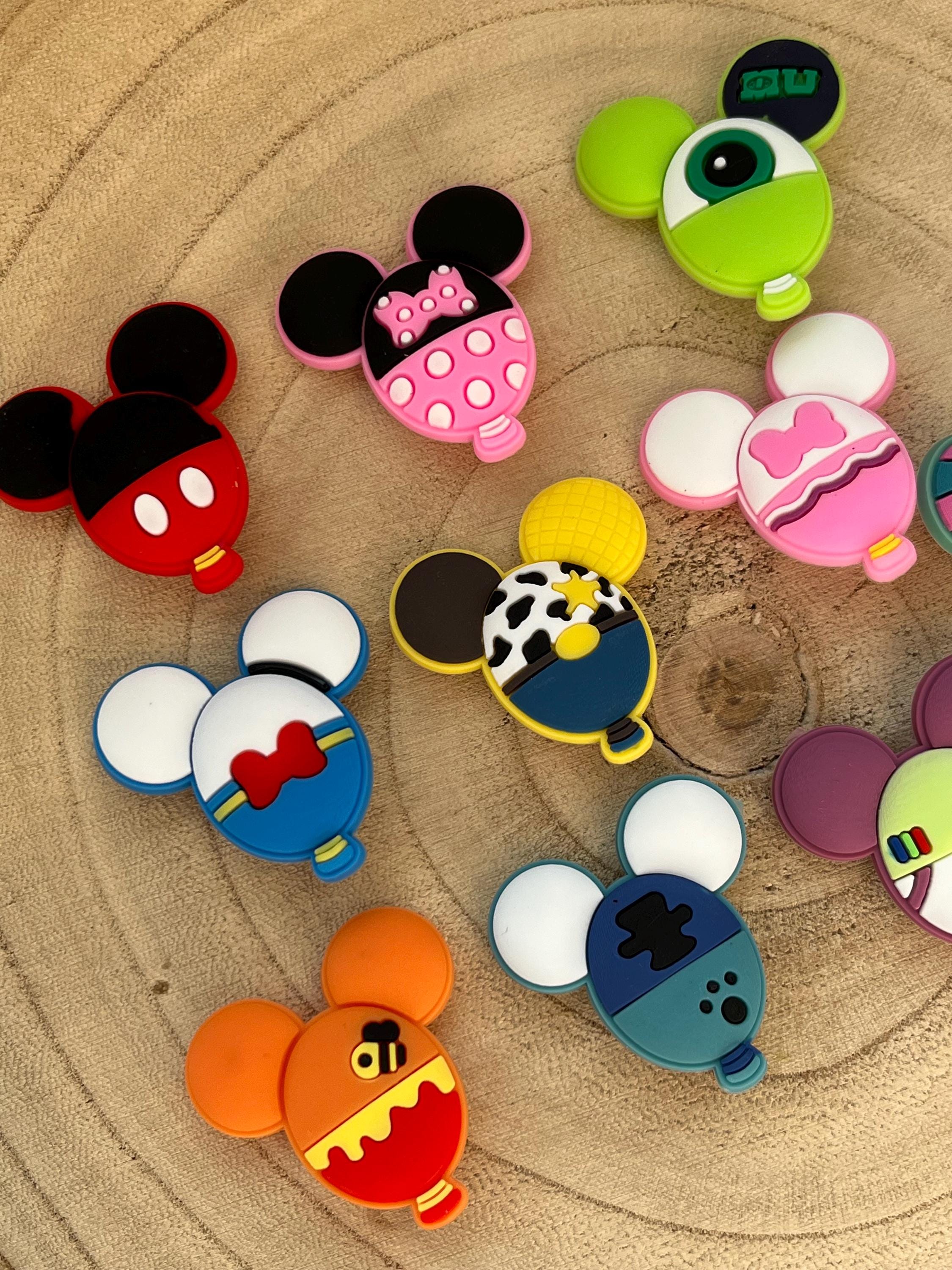 Set of 10 Disney Croc Charms | Minnie Mickey Buzz Stitch Jessie Monster Inc Disneyland Croc Charms Kids Shoe Accessories Clog Charms