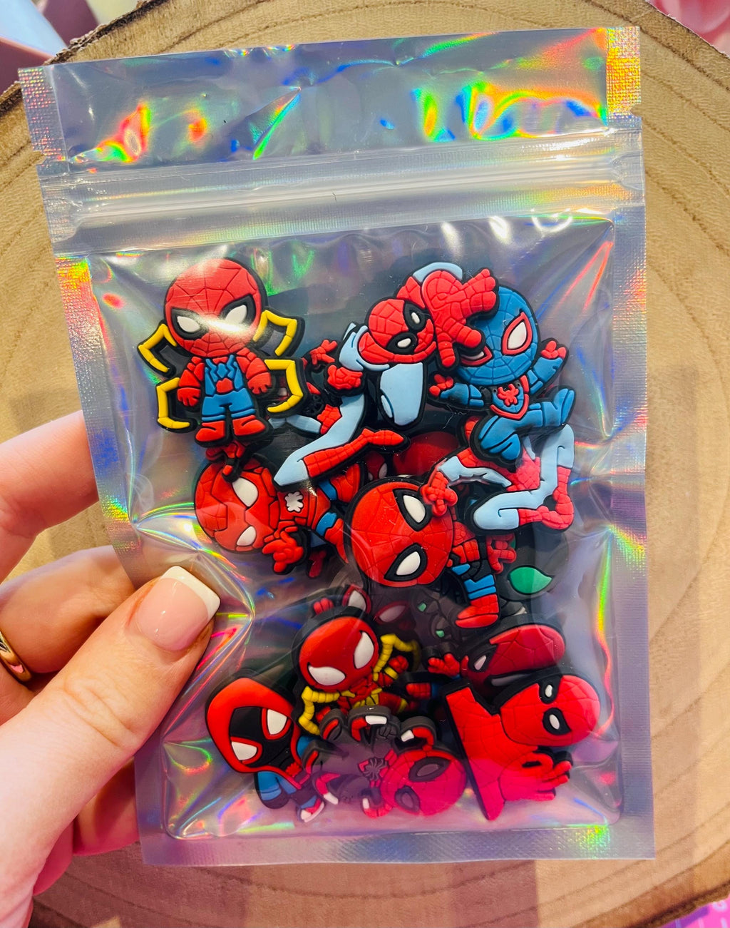 Superhero Spiderman Bundle Of Croc Charms Set of 16