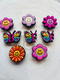 BFF Croc Charms: Butterfly & Flower Shoe Decoration Set